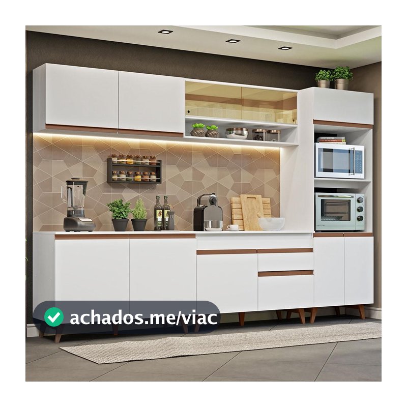 Armário de Cozinha Completa 310cm Reims Madesa 02