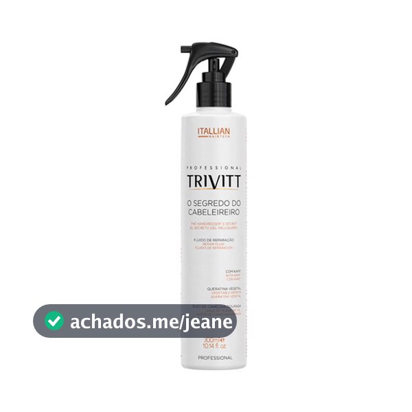 O Segredo Do Cabeleireiro Trivitt 300ml - Spray Reconstrutor Itallian Hairtech