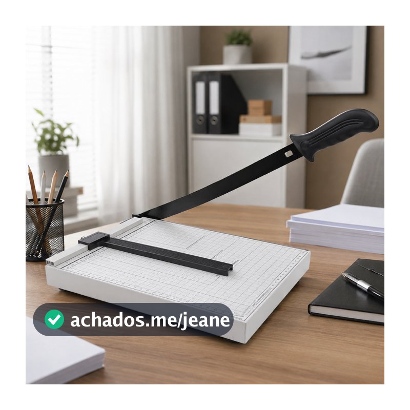 Cortador de Papel Tipo Guilhotina Papel Corte Reto Preciso Base Metálica 30cm 10 Folhas Mecolour