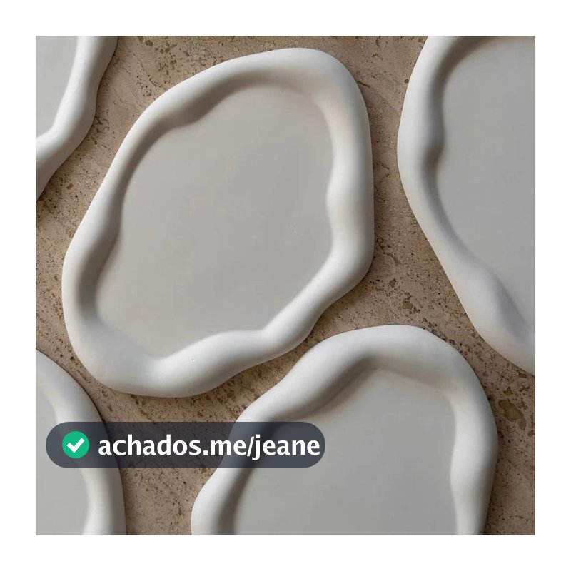 QUEIMA DE ESTOQUE - AVARIAS -  Bandejas Porta Joias Cru Sem Pintura