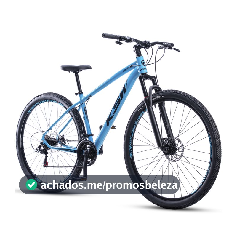 Bicicleta Bike Aro 29 Ksw Xlt100 21 Velocidades Marcha Aero Alumínio Freio a disco Suspensão Mtb
