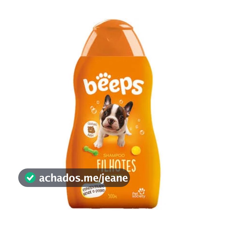 Shampoo para Cães Filhotes Beeps Pet Society - 500ml