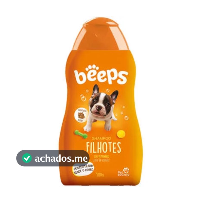 Shampoo para Cães Filhotes Beeps Pet Society - 500ml