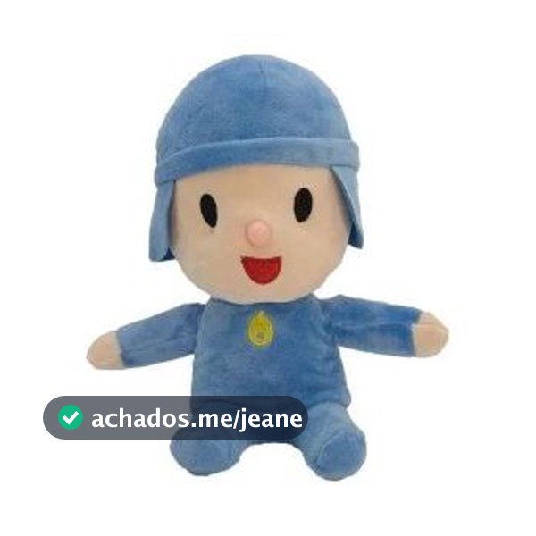 Boneco Pocoyo Pelúcia 25cm antialergico bem fofinho