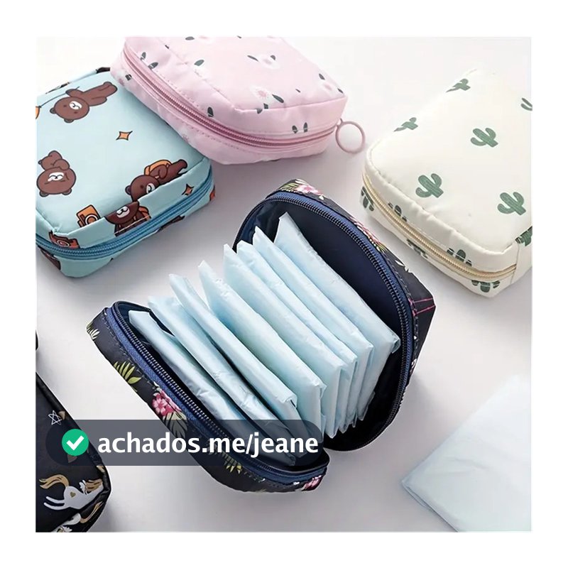 1/2/3/4 Peças Saco Bolsa Multifuncional de Absorvente Higiênico Viagem Guardanapo Cosméticos à Prova D'Água Zyoou