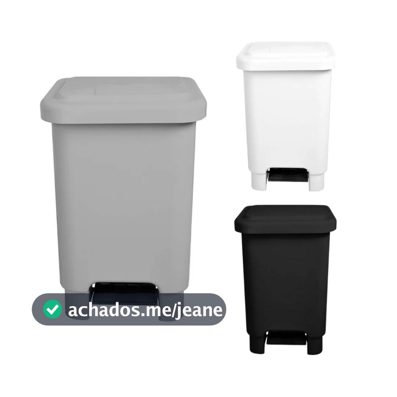 Lixeira 25L com Pedal – Cesto Resistente e Reforçado | Ideal para Cozinha, Banheiro, Casa
