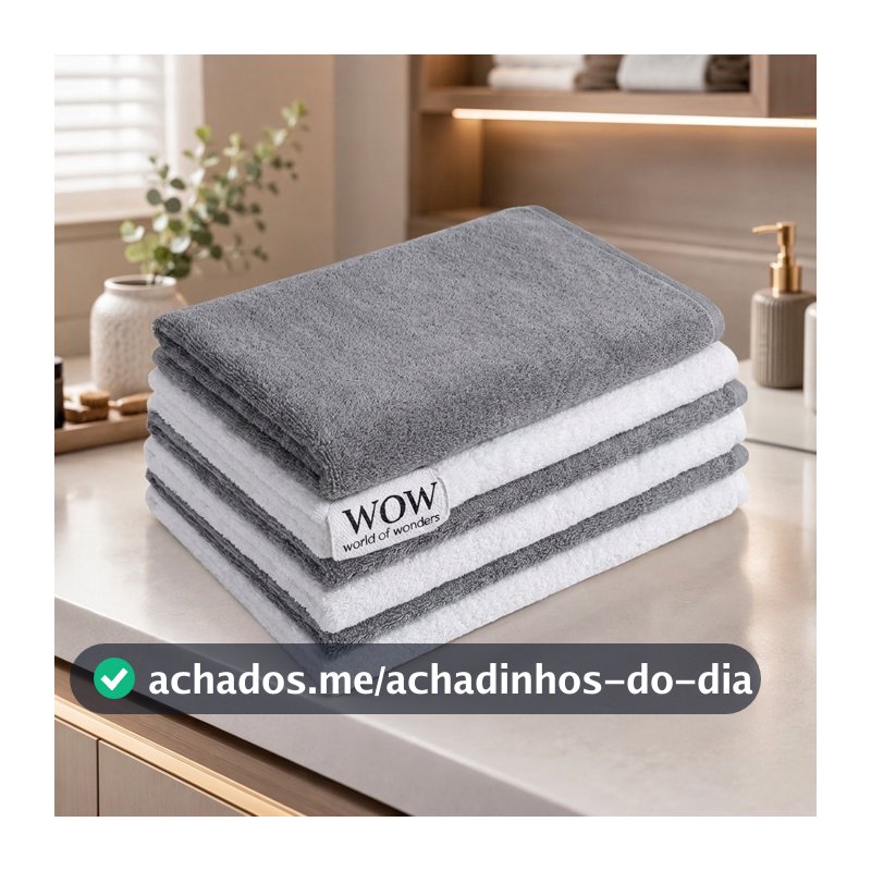 Kit 2 Super Panos De Chão Grandes Em Microfibra Panão 80x50
