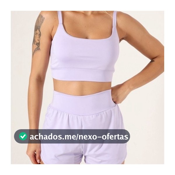 conjunto fitnes  SHORT DUPLO , short compressão feminino top+short duplo 2 em 1 conjunto de academia