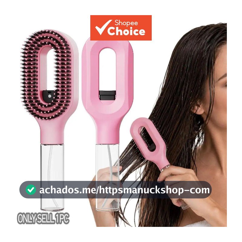 Pente De Cabelo De Névoa Fina 2 Em 1 , Escova De Spray Para Cabelos Grossos E Cacheados Secos Molhados , Mulheres , Meni