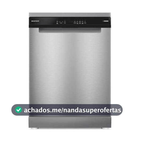 Lava Louças Brastemp 14 serviços com Smart Sensor Inox BLF60AR