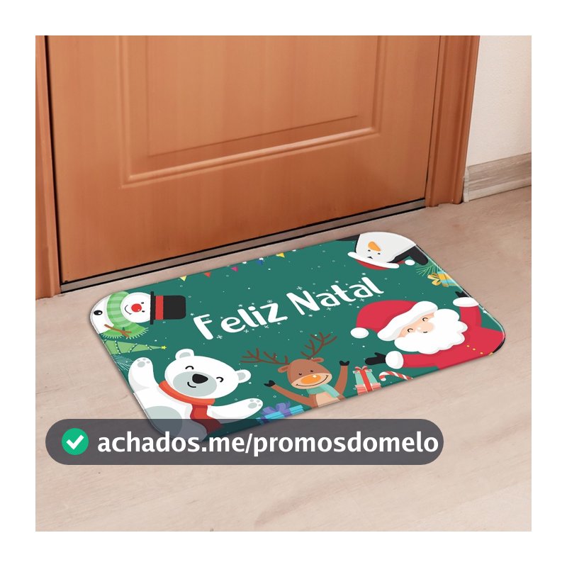 Tapete de Porta Natalino 34x54cm 2mm | Natal, Noel, Decoração | Turminha do Natal