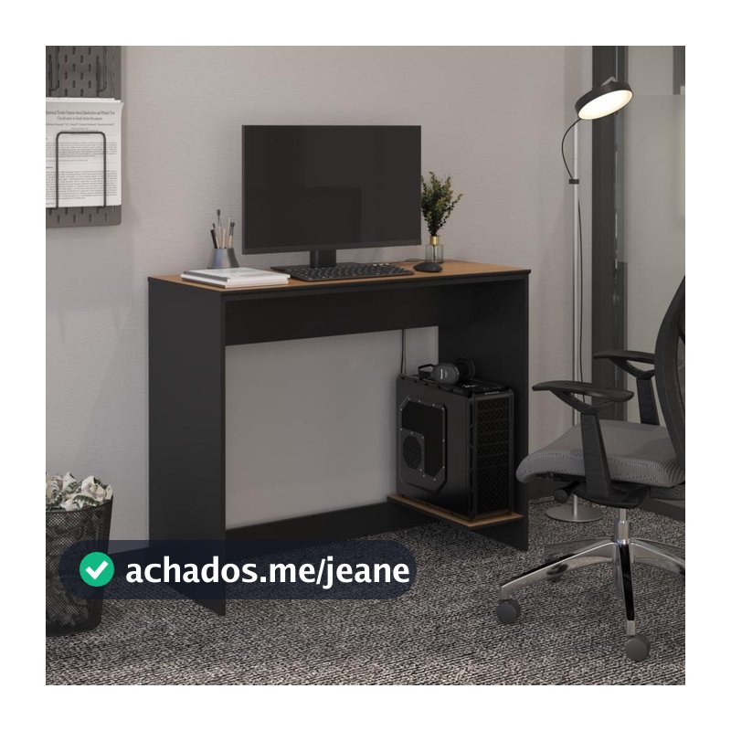 Escrivaninha Prime com Passa Fios Mesa Escritório Mesa Estudo Home Office Mesa de Computador Gamer - LOJAS CEF