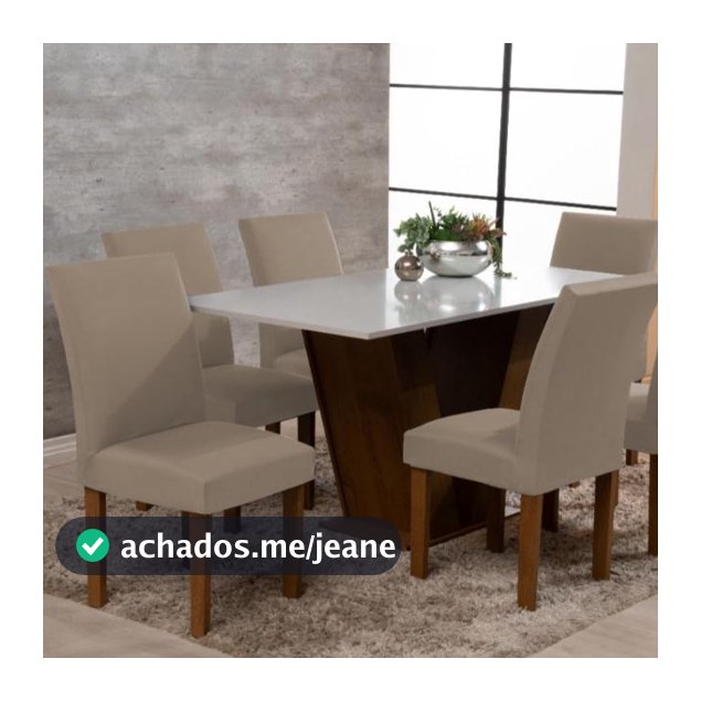 Capa de Cadeira 6 Peças Jantar Direto da Fábrica