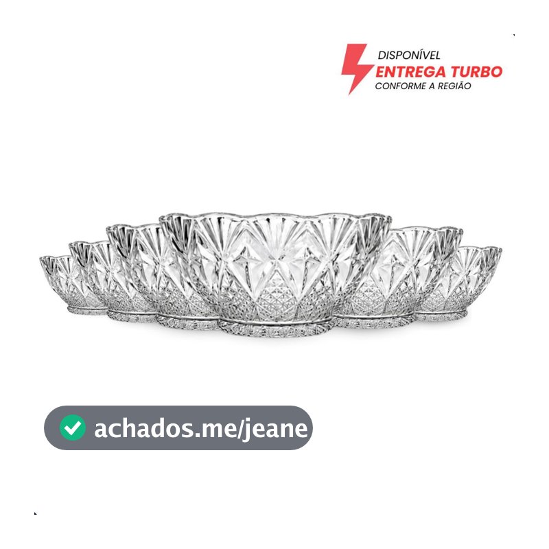 Kit Bowls de Vidro 150ml Toffee Tigela Sobremesa Petisqueira | Transparente Mesa Posta 6 a 24 Peças