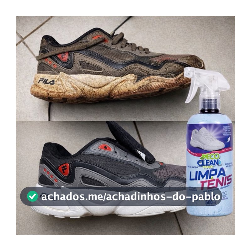 Limpa Tênis Spray Premium Eco Clean Power Limpeza Profunda 500ml