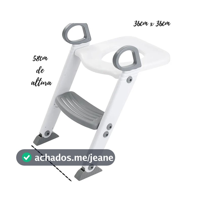 Assento Redutor Infantil Com Escada Para Vaso Sanitário