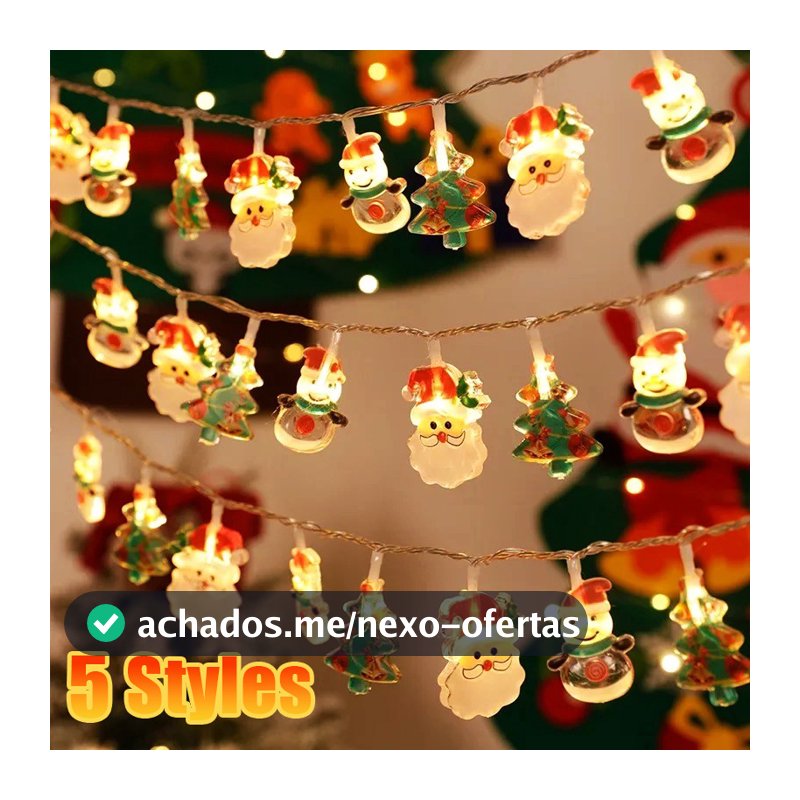 3M/1.5M Led Corda De Luz De Natal Papai Noel Boneco De Neve Árvore Festival Festa Atmosfera Luzes Coloridas Casa Decoração Ao Ar Livre
