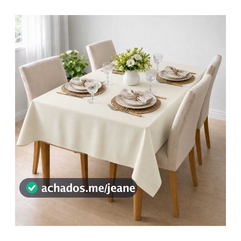 Toalha de Mesa OXFORD Liso Várias Cores e Tamanhos Clean e Moderno - Casa e decoração