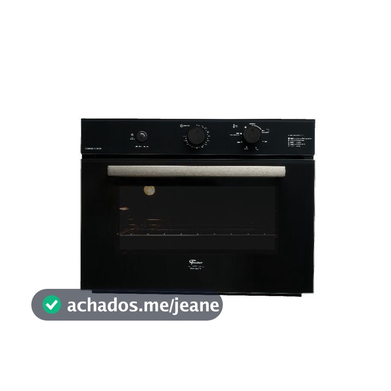 Forno a Gás de Embutir Fischer Infinity Preto 50 Litros 220V