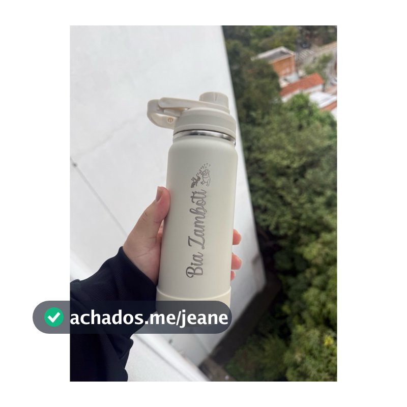 Garrafa Térmica Inox 600ML Personalizada com sua logo ou nome