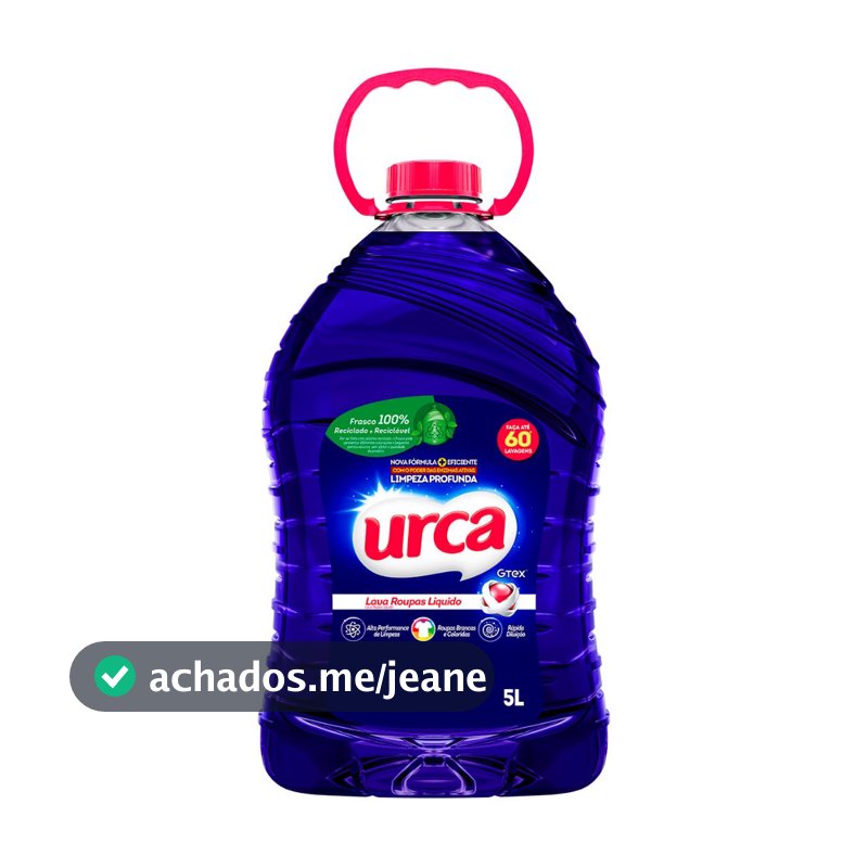 Lava Roupas Liquido Urca Azul - 5l