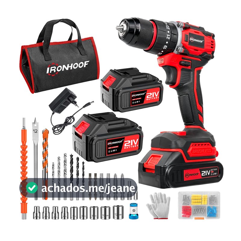 Parafusadeira E Furadeira Profissional A Bateria Brushless Bivolt