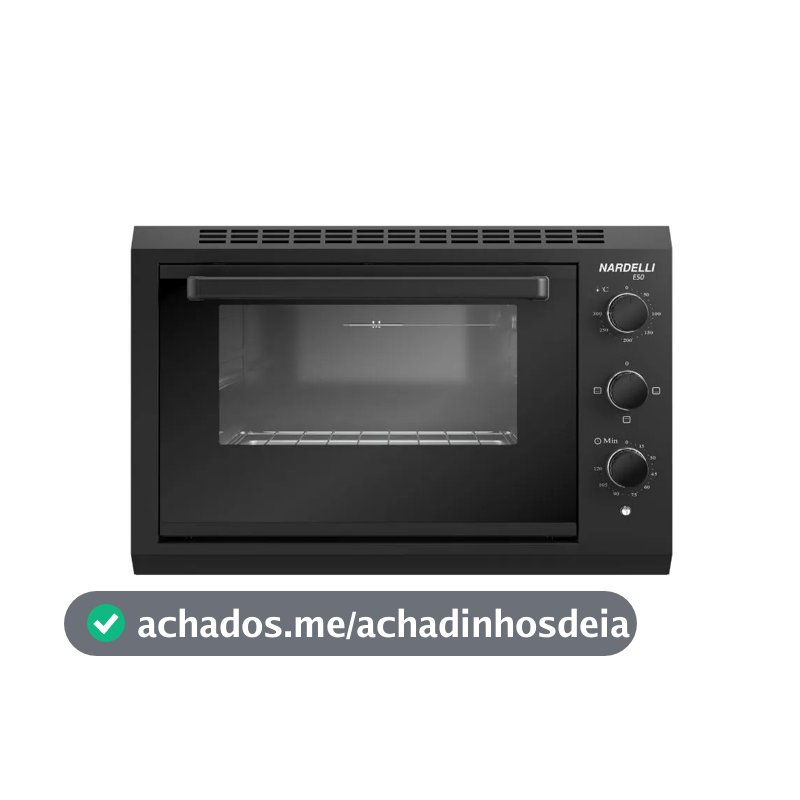 Forno Elétrico de Embutir Nardelli 50L Grill E50 Preto