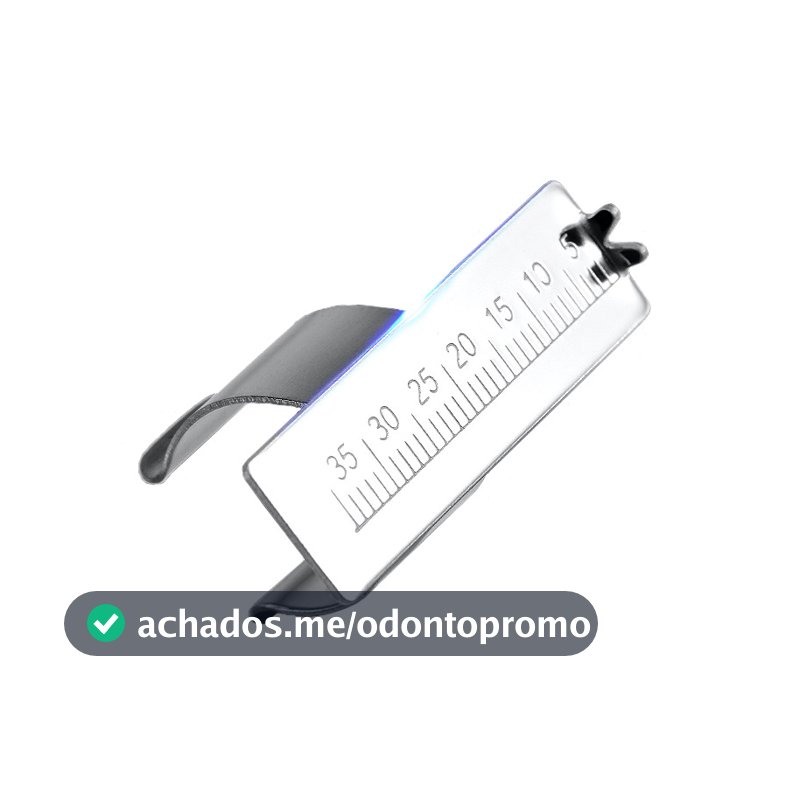 Régua De Anel Dental De Metal , Instrumento De Dentista , Ferramenta De Medição De Canal Radicular Para De Dedo , Ferram
