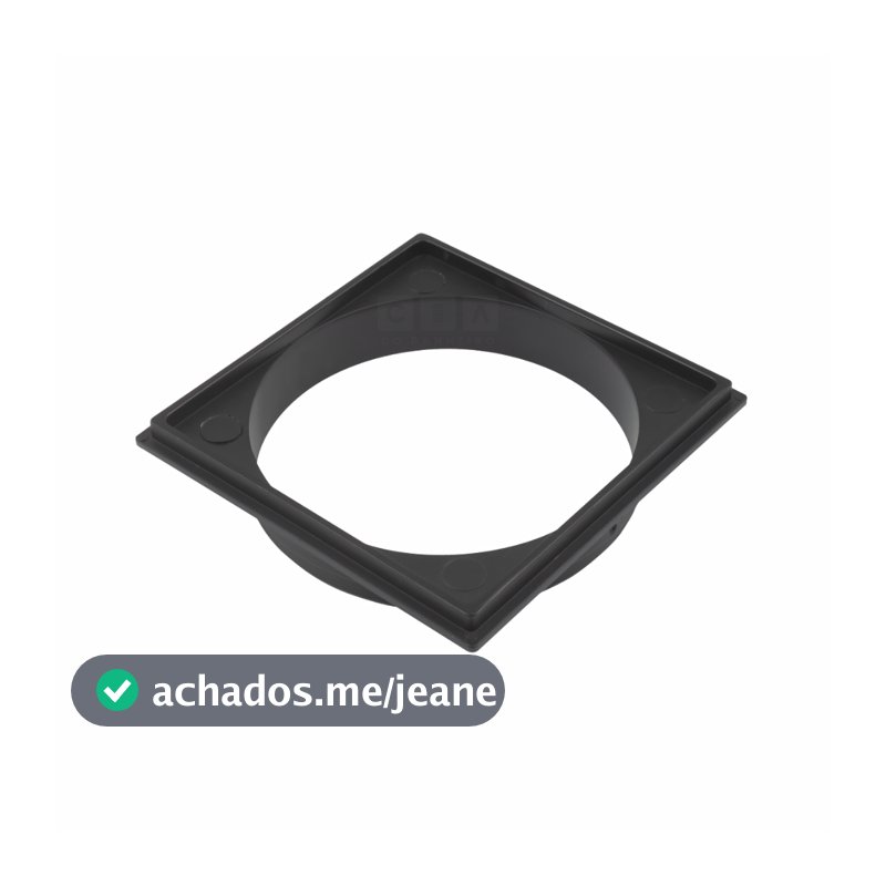 Porta Grelha Para Ralo Click 10x10 Suporte Preto Abs
