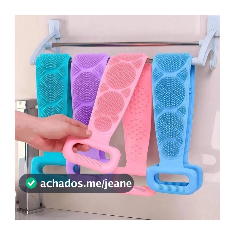 Tiras de Banho de Silicone Esfoliante de Corpo Prática