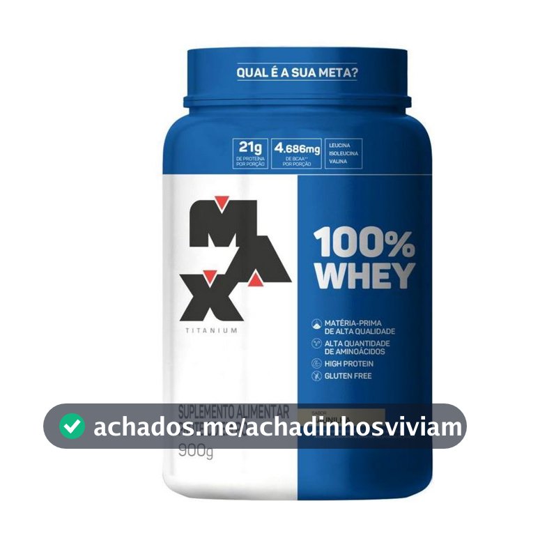 100% Whey Protein Pote - 900g - Max Titanium
