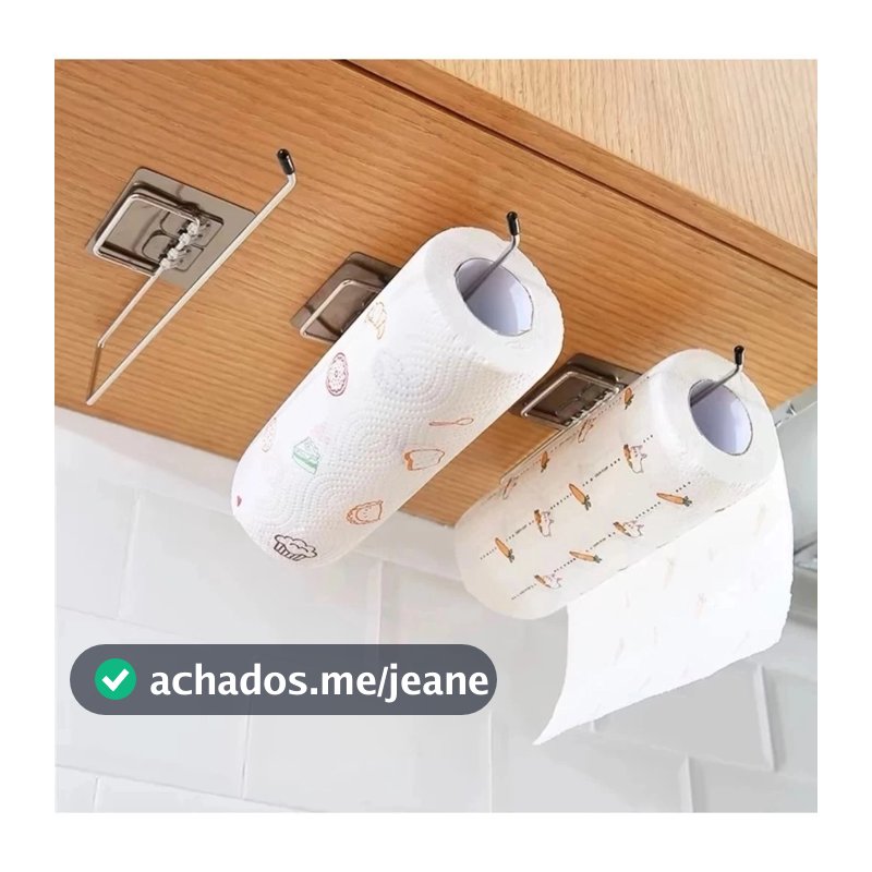 Gancho Multiuso Suporte Com Adesivo De Porta Papel Toalha Alumínio Filme Sem Furos Para Cozinha