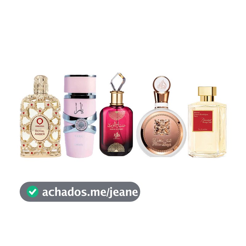 Perfumes Árabe Feminino Inspirados 60ml Alta Fixação Fragrância Oriental Premium EDP