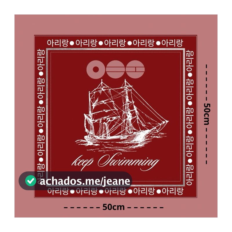 Lenço Bandana de Tecido 50x50 ou 70x70 Para Fãs do BTS Turnê Arirang - Brinde Freebies Para Army Estiloso K-Pop