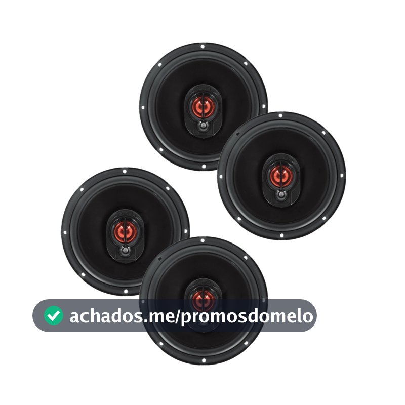 Kit 4 Alto Auto Falantes Bomber BBR 6 Polegadas Boca 6x6 220w rms VÁRIOS CARROS