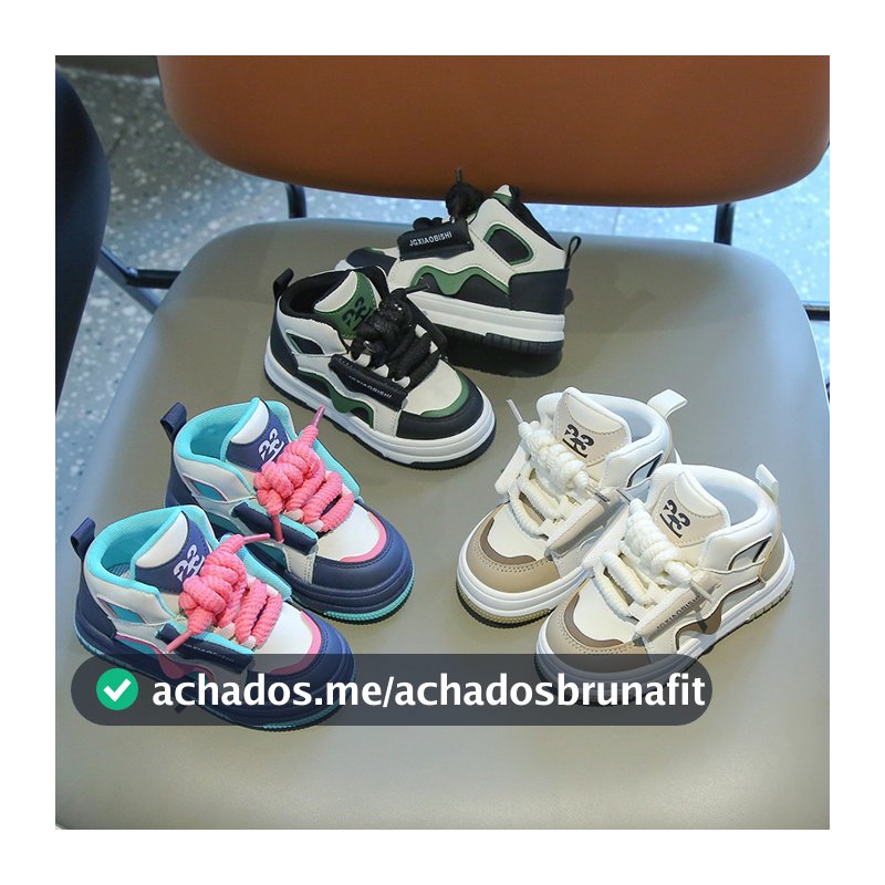 Tênis infantil Meninos Meninas Moda Casual Leve Antiderrapante Sapatos Esportivos
