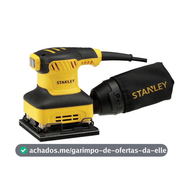 Lixadeira Orbital STANLEY SS24 240W Com Coletor de Pó 110V e 220V
