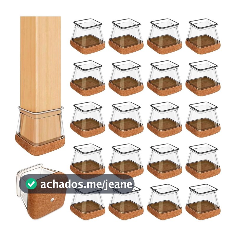 Kit 16/32 Peças Protetor Para O Pé Da Cadeira Mesa De Silicone