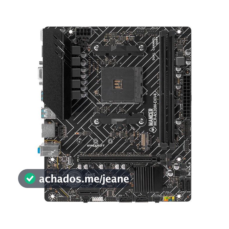 Placa Mae Mancer A520M DX, DDR4, Socket AMD AM4, M-ATX, Chipset AMD A520, MCR-A520M-DXV4