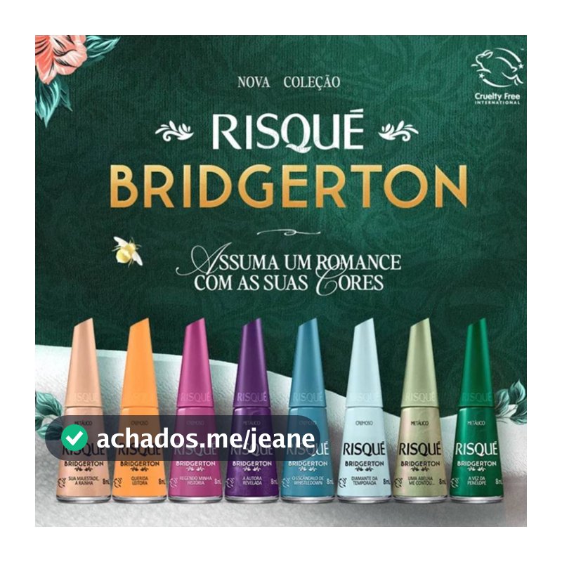 Esmalte Risqué Coleção Bridgerton 8ml Esmalte Cremoso Manicure Unhas Nova Coleção