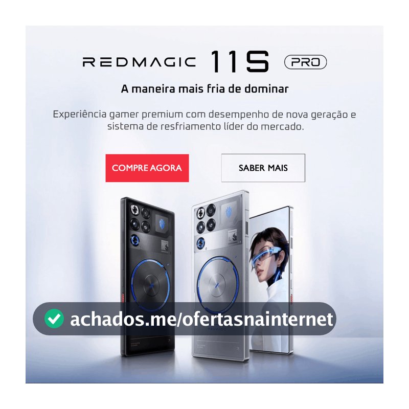 REDMAGIC 11S Pro Snapdragon 8 Elite Gen 5 Versão Líder 12/16+256/512GB Resfriamento Líquido 7500mAh Nightfreeze/Subzero