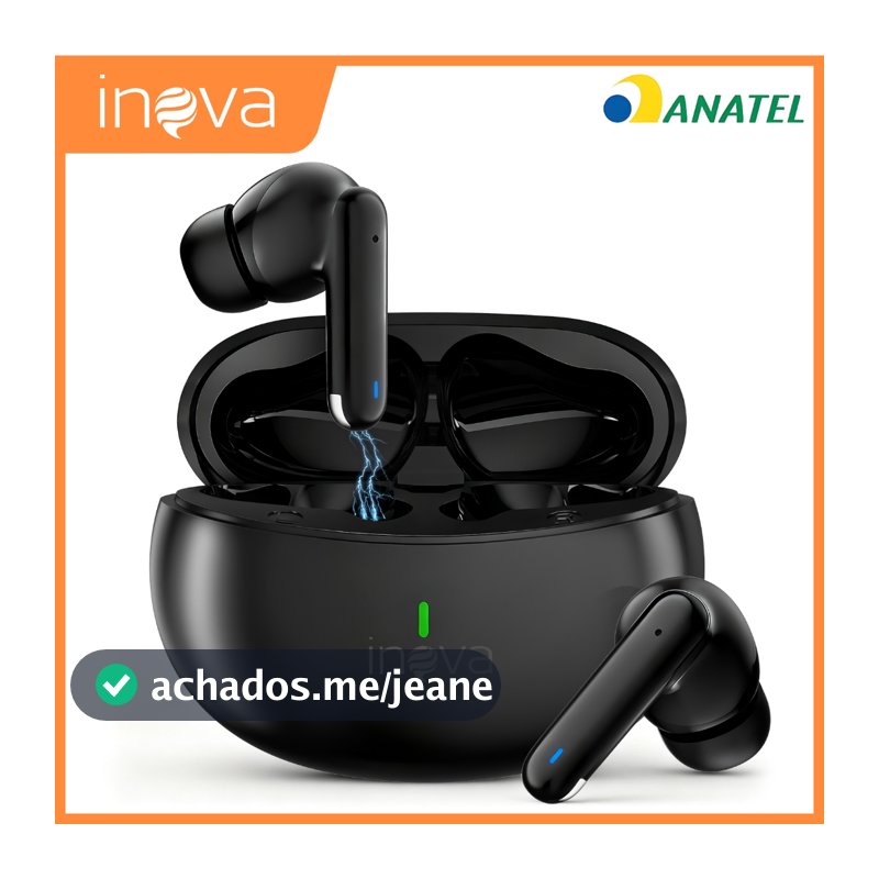 INOVA Fone De Ouvido Sem Fio Bluetooth TWS 5 .3 Original Com Cancelamento De Ruído E Longa Duração De Bateria