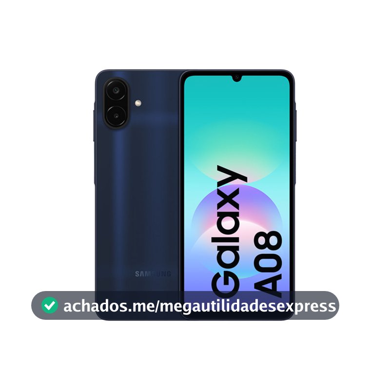 Celular Samsung Galaxy A08 256GB, 8GB RAM, Bateria de 6.000mAh, Câmera de 50MP, Tela de 6,7", IP64