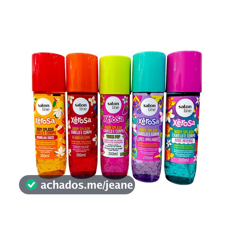 Body Splash Salon Line Para Corpo E Cabelo Xêrosa 200ml