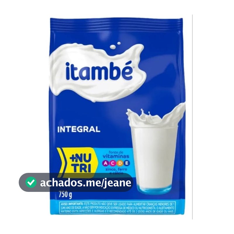 Leite Em Pó Integral Itambé +nutri 750g