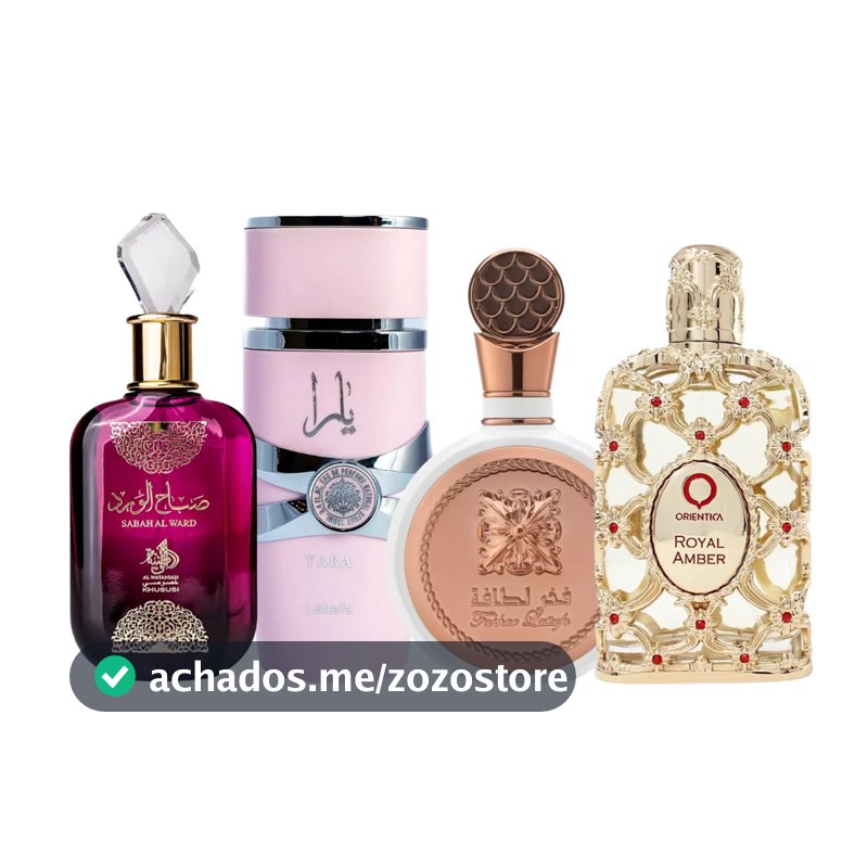 Kit 4 Perfumes Femininos Árabes 100ml