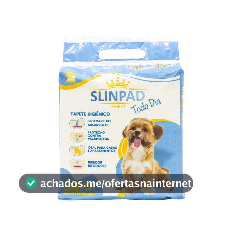 Tapete Higiênico Alta Absorção Slinpad Brincalhão 30 unidades