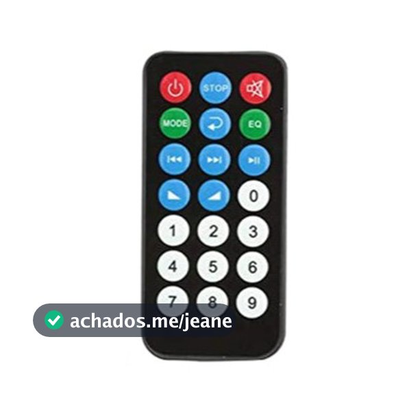 Só Controle ( PLACA NÃO INCLUIDA ) para Placa de Módulo de Áudio Bluetooth 5.0 Sem Fio 12V | MP3 WMA USB TF