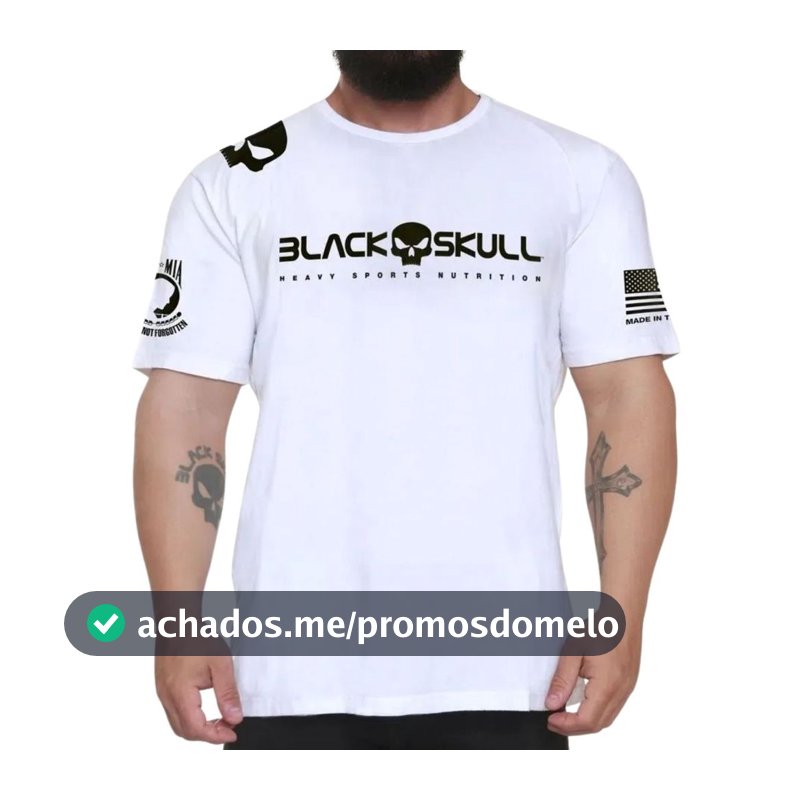 Camiseta Dry Fit Modelo Bope Cor Branca Blackskull