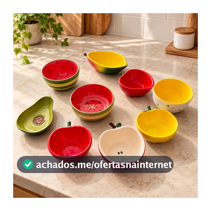 Bowl Tigelas de Cerâmica Frutas Artesanal Ideal para Frutas Sobremesas Doces